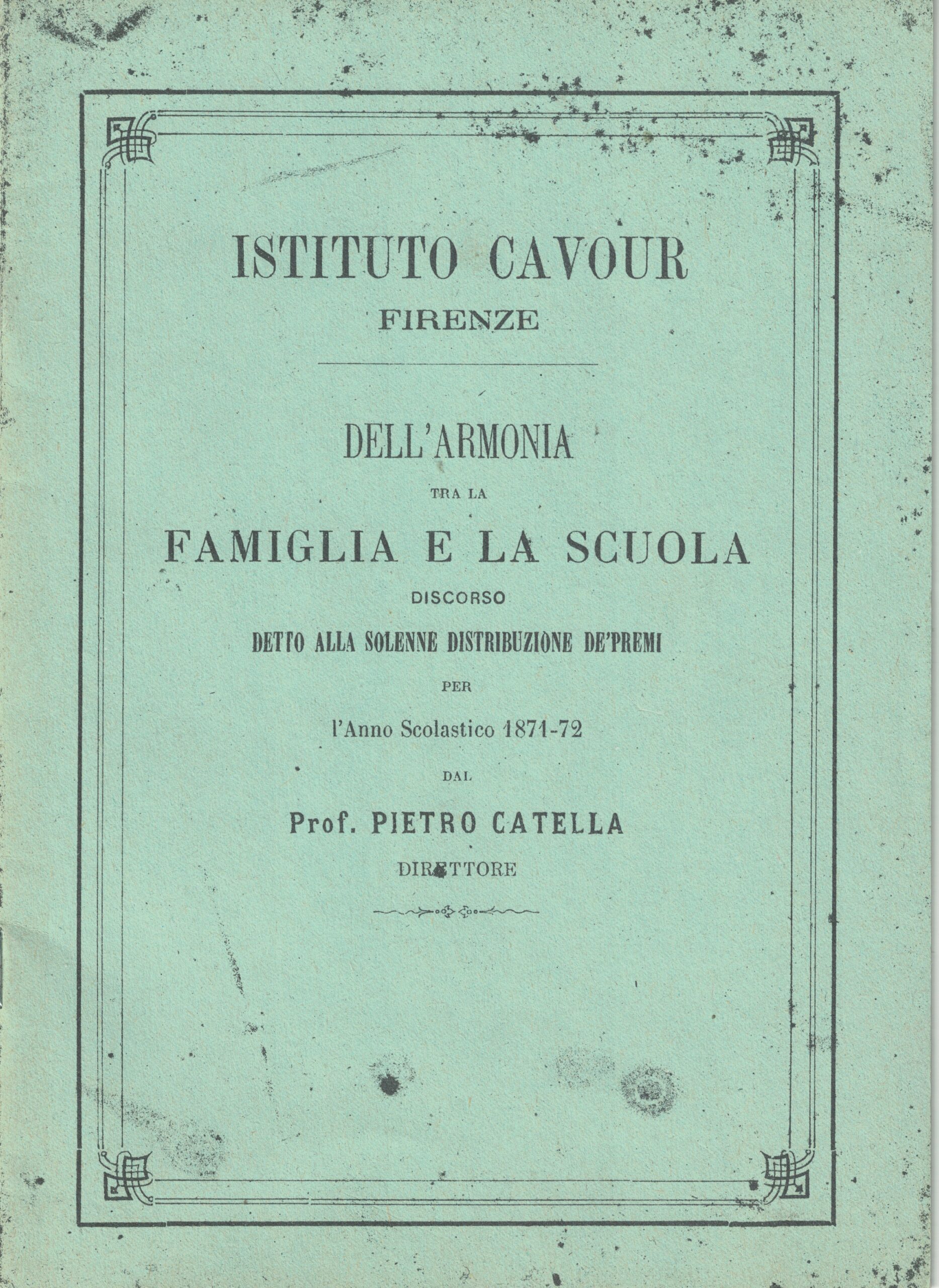 Istituto Cavour 1871-72